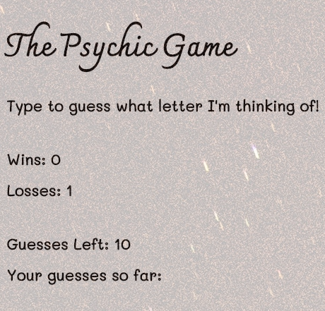 Psychic Game